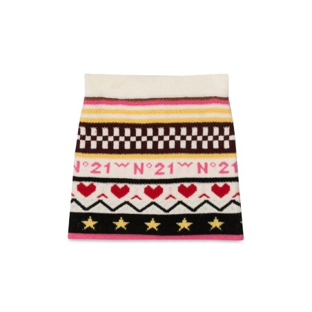 ALLOVER JACQUARD KNIT SKIRT