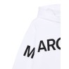 SWEATSHIRT LOGO AND WIDE NECK STANDING