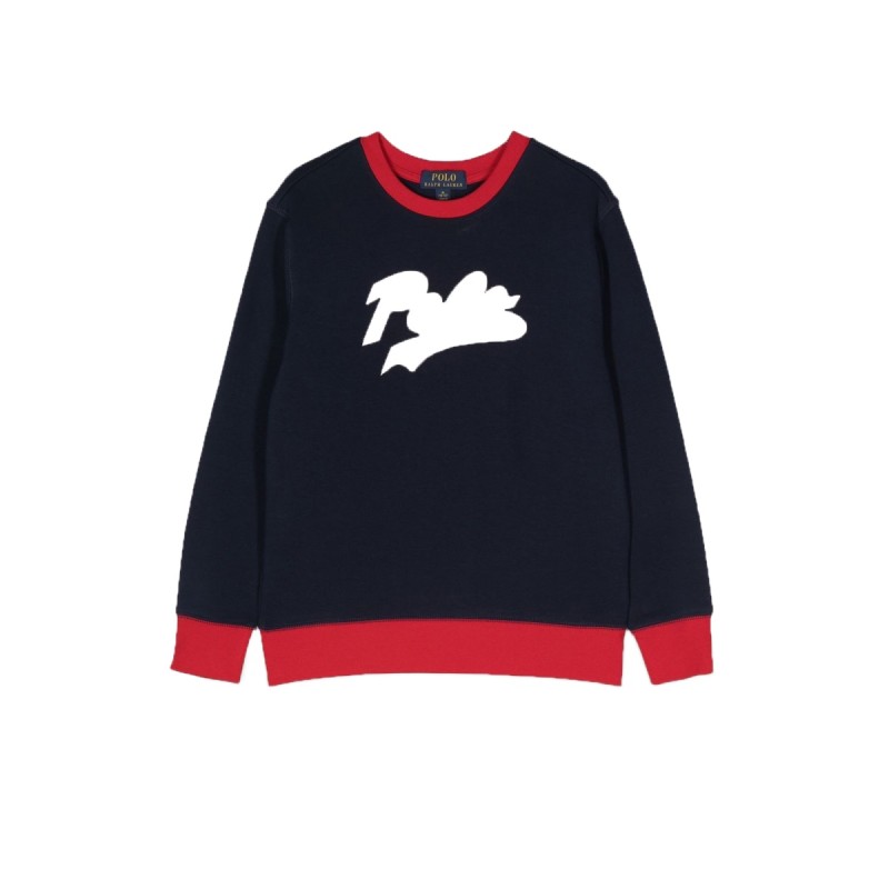 CREWNECK SWEATSHIRT CONTRASTING EDGES