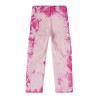 VELVET TIE DYE CARGO PANTS