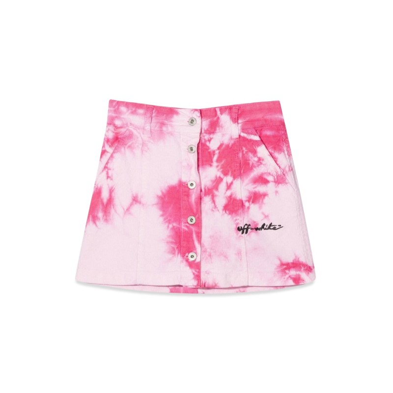 VELVET TIE DYE SKIRT