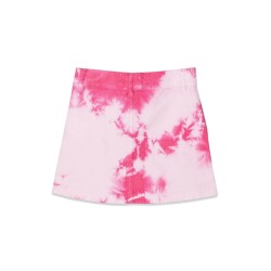 VELVET TIE DYE SKIRT