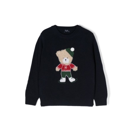 TEDDY BEAR CREW NECK PULLOVER