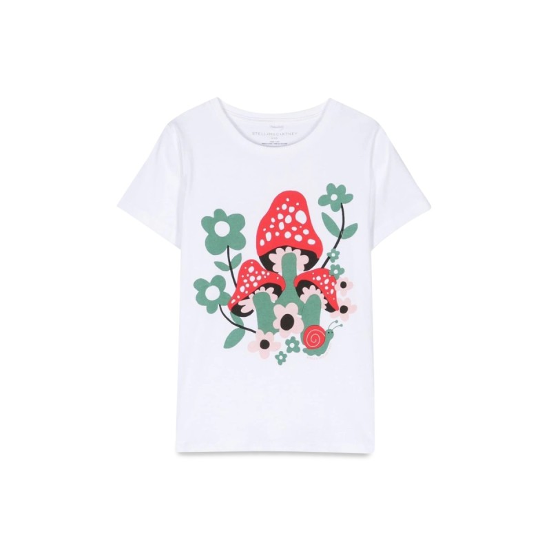 MUSHROOM AND FLOWER M/C T-SHIRT