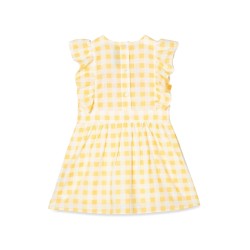 GINGHAM CHECK WOVEN DRESS