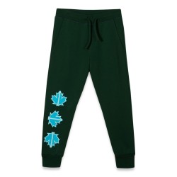 PLUSH PANTS LEAF LOGO ON FRONT LEG