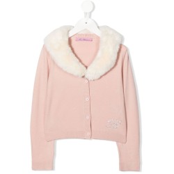 CARDIGANL FAUX FUR COLLAR