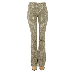 PAISLEY PRINT JEANS