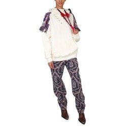 PAISLEY DENIM PANTS