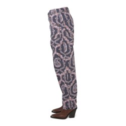 PAISLEY DENIM PANTS