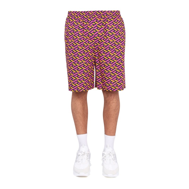 SHORTS WITH LA GRECA PRINT