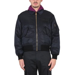 BOMBER JACKET WITH APPLIED LOGO