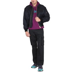 BOMBER JACKET WITH APPLIED LOGO