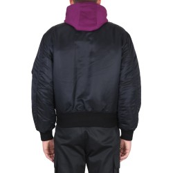 BOMBER JACKET WITH APPLIED LOGO