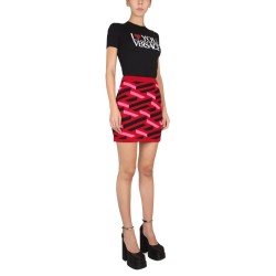 LA GRECA KNIT SKIRT