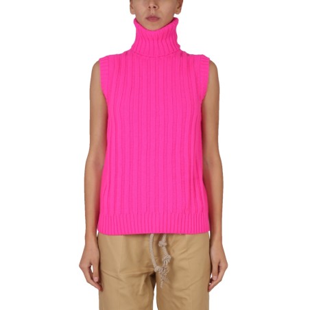 SLEEVELESS TURTLENECK SWEATER