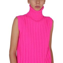 SLEEVELESS TURTLENECK SWEATER