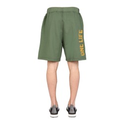 "ONE LIFE ONE PLANET" BERMUDA SHORTS