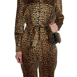 ANIMAL PATTERN SATIN JUMPSUIT