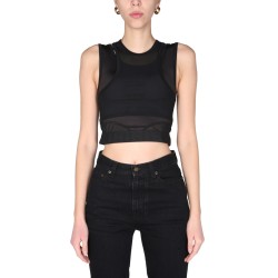 "PANELLED SPORT" TOP