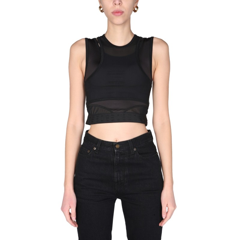 "PANELLED SPORT" TOP