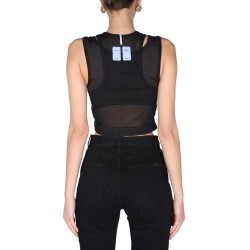 "PANELLED SPORT" TOP