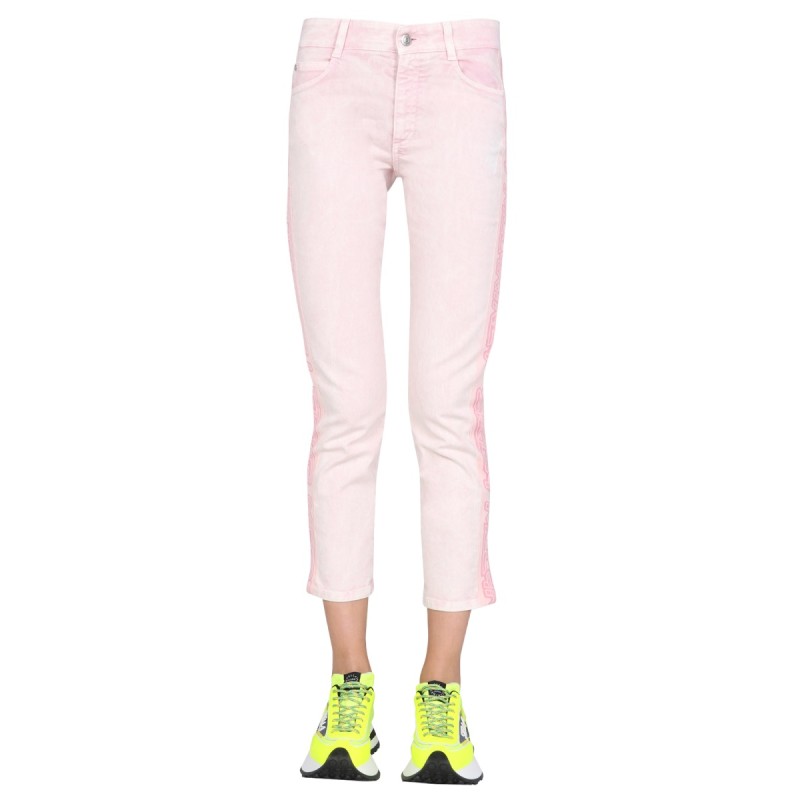 JEANS WITH LOGO BANDS