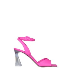 PLEXI HEEL SANDALS