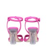 PLEXI HEEL SANDALS