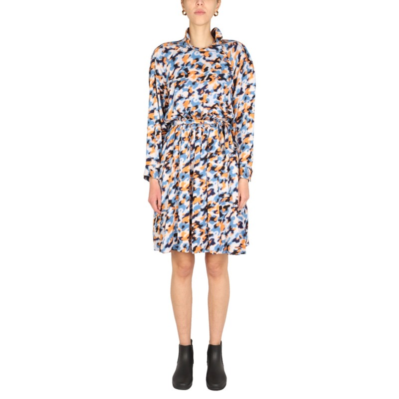 "BLURRED FLOWERS" DRESS