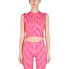 JACQUARD KNITWEAR CROP TOP