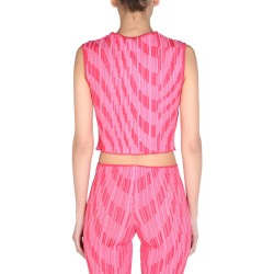 JACQUARD KNITWEAR CROP TOP