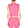 JACQUARD KNITWEAR CROP TOP