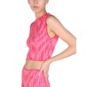 JACQUARD KNITWEAR CROP TOP