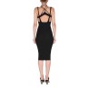 RIBBED SKIRT WITH STRAPS