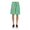 STRIPED PATTERN BERMUDA SHORTS