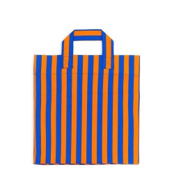 SHOPPER BAG WITH STRIPED PATTERN