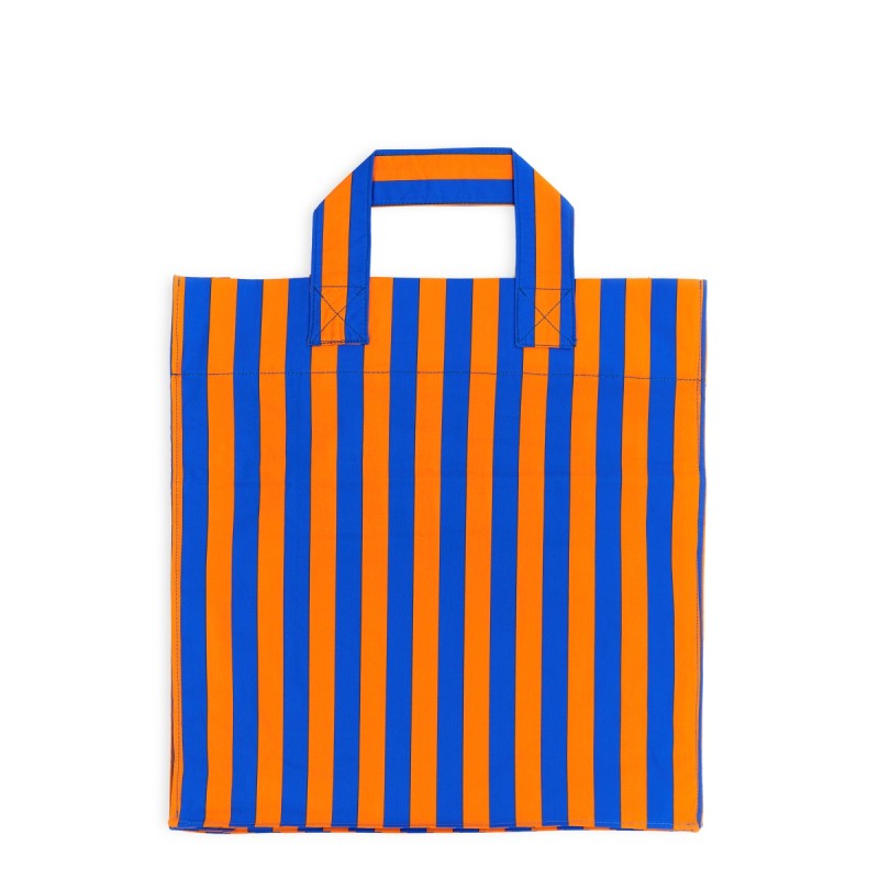 SHOPPER BAG WITH STRIPED PATTERN