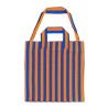 SHOPPER BAG WITH STRIPED PATTERN