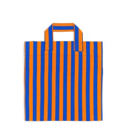 SHOPPER BAG WITH STRIPED PATTERN