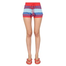 STRIPED PATTERN SHORTS