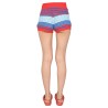 STRIPED PATTERN SHORTS