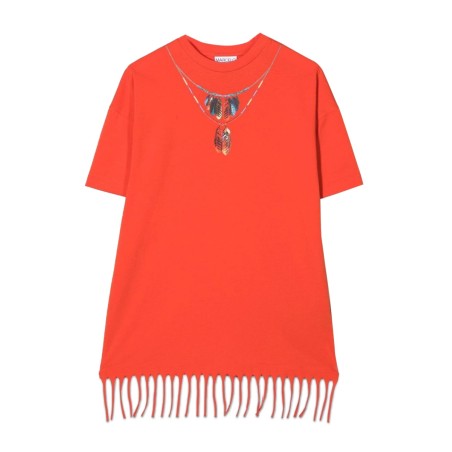 FEATHERS NECKLACE FRINGE DRES