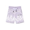 LILAC SHORTS KIDS WITH BANDANA PRINT