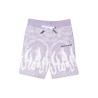 LILAC SHORTS KIDS WITH BANDANA PRINT