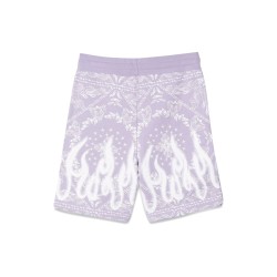 LILAC SHORTS KIDS WITH BANDANA PRINT