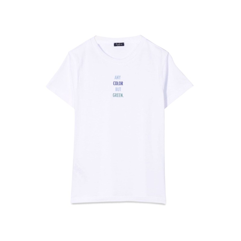 T-SHIRT M/SHORT BLUE/WHITE