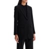 wool crepe blazer with t