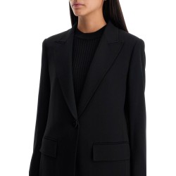 wool crepe blazer with t