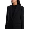 wool crepe blazer with t